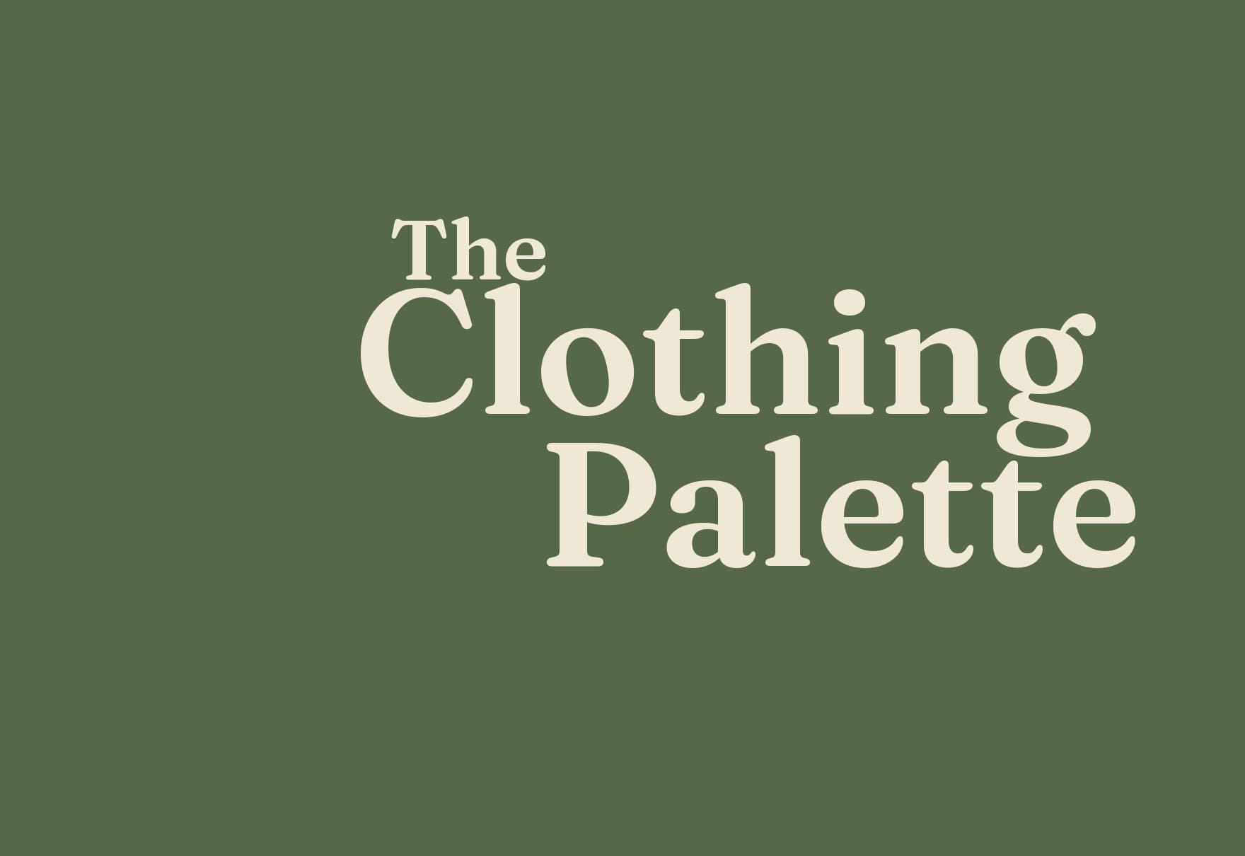 The Clothing Palette website preview